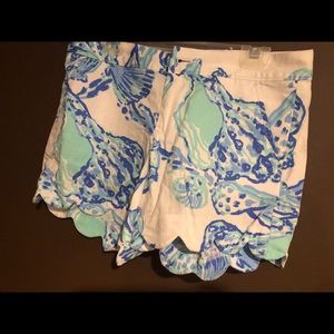 Lilly Pulitzer Buttercup Scalloped Shorts